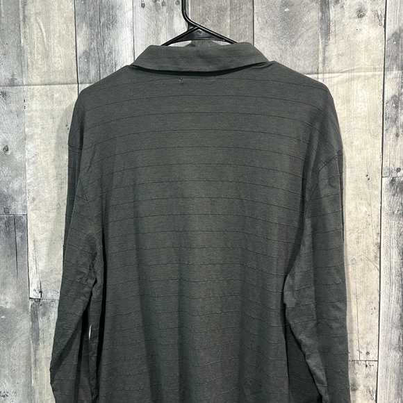 Men’s Calvin Klein Long Sleeve Collared Shirt Grey Size XL - Picture 4 of 4